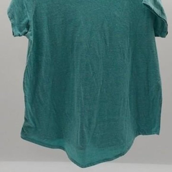 CLEARANCE SALE WEEKEND - LUCKY BRAND  Women's Hippie Boho Green T-Shirt XXL - Picture 3 of 5